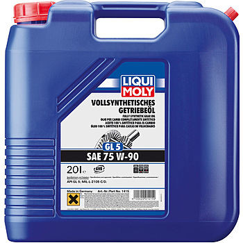 Масло трансмиссионное Liqui Moly Vollsynthetisches Getriebeoil 75/90 API GL-5