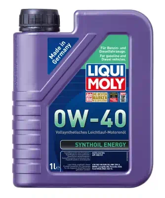 Масло моторное LiquiMoly 0W-40 Synthoil Energy синтетическое SM/CF А3/В4 1л