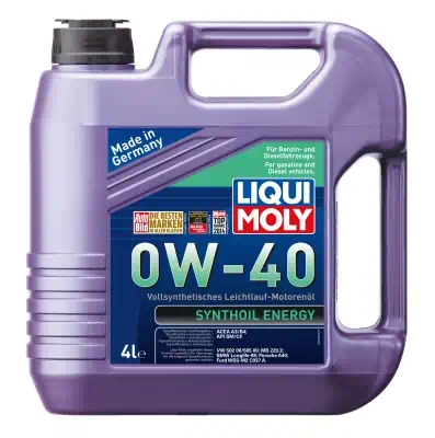 Масло моторное LiquiMoly 0W-40 Synthoil Energy синтетическое SM/CF А3/В4 4л