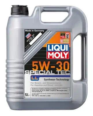 Масло моторное LiquiMoly 5W-30 Special Tec LL синтетическое SL/CF А3/В4 5л