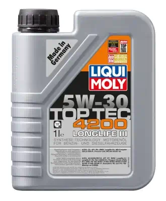 Масло моторное LiquiMoly 5W-30 Top Tec 4200 НС синтетическое С2/C3 SP 1л