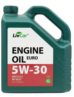 Масло Livcar 5/30 ENGINE OIL EURO синтетическое SN/CF C2/C3 4 л