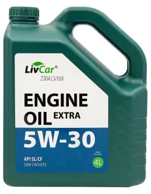 Масло Livcar 5/30 ENGINE OIL EXTRA синтетическое SL/CF 4 л