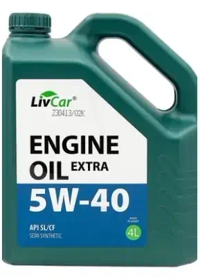 Масло Livcar 5/40 ENGINE OIL EXTRA полусинтетическое SL/CF 4 л