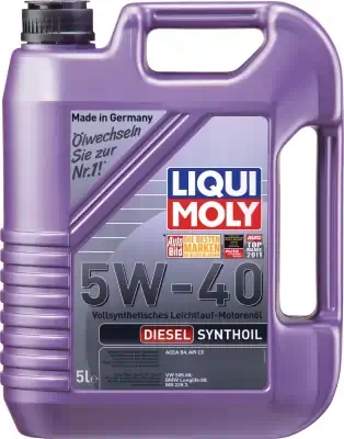 Масло моторное LiquiMoly 5W-40 Diesel Synthoil синтетическое CF В4 5л