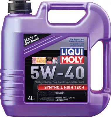 Масло моторное LiquiMoly 5W-40 Synthoil High Tech синтетическое SN А3/В4 4л 1855