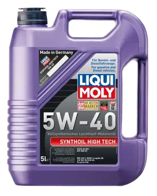 Масло моторное LiquiMoly 5W-40 Synthoil High Tech синтетическое SN А3/В4 5л