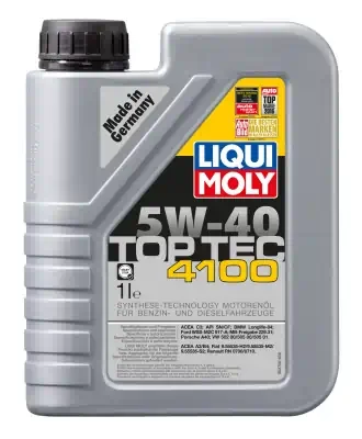 Масло моторное LiquiMoly 5W-40 Top Tec 4100 НС синтетическое SN С3 1л