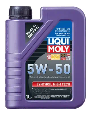 Масло моторное LiquiMoly 5W-50 Synthoil High Tech синтетическое SM/CF А3/В4 1л