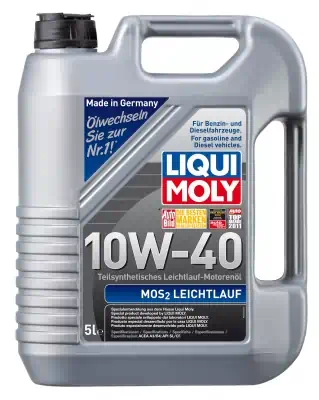 Масло моторное LiquiMoly 10W-40 MoS2 Leichtlauf п/синтетическое SL/CF А3/В3 5л