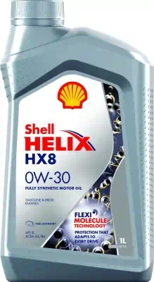 Масло моторное Shell 0W-30 Helix HX8 Syn 1л