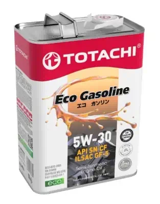 Масло моторное TOTACHI /4589904934865/ Eco Gasoline Semi-Synthetic SN/CF 5W-30 4л