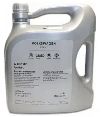 Масло моторное VW 5W-40 Special D моторное синтетическое 5л