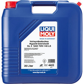 Масло трансмиссионное Liqui Moly Vollsynthetisches Hypoid-Getriebeoil LS 75/140 API GL-5