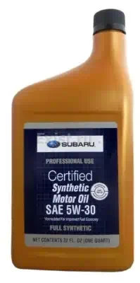 Масло моторное SUBARU 5W-30 SYNTHETIC OIL моторное синтетическое 0,946л