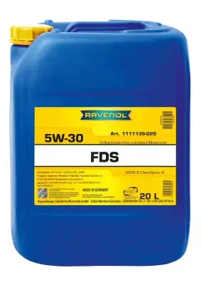 Масло моторное Ravenol 5W-30 FDS A5/A7/B5/B7 CF/SL синтетическое 20л