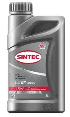 Масло моторное Sintec 5W-40 Luxe 5000 SL/CF п/синтетическое 1л