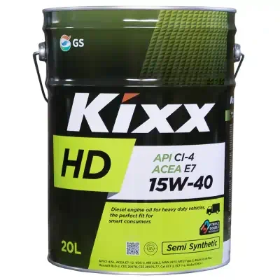 Масло моторное Kixx 15W-40 HD CI-4/E7 20л