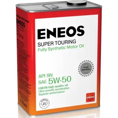 Масло моторное ENEOS 5W-50 SN Super Touring синтетическое 4л