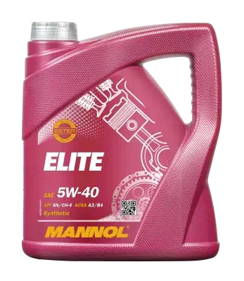 Масло моторное Mannol 5W-40 Elite SN/CH-4 ACEA A3/B4 синтетическое 4 л