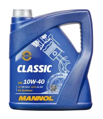 Масло моторное Mannol 10W-40 Classik SN п/синтетическое 4 л