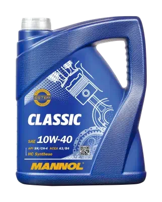 Масло моторное Mannol 10W-40 Classik SN п/синтетическое 5л