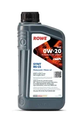 Масло моторное ROWE HIGHTEC SYNT RS C5 0W-20 синтетическое 1л