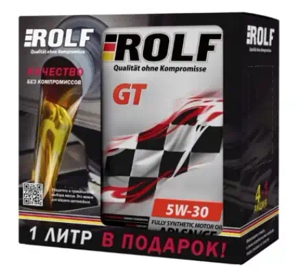 Масло моторное Rolf GT 5W-30 SN/CF ACEA C2/C3 синтетическое 4л