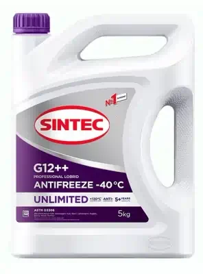 Антифриз Sintec Unlimited фиолетовый G12++ 5 кг