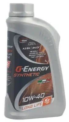 Масло моторное G-Energy 10W-40 Synthetic Long Life CF|SN синтетическое 1л