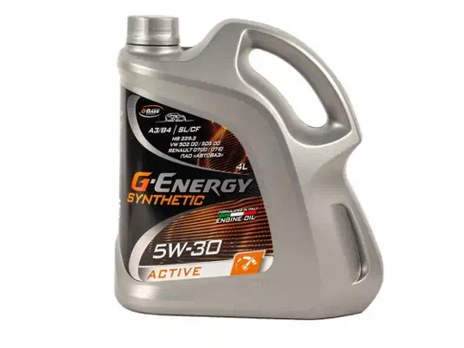 Масло G-Energy 5/30 Synthetic Active A3/B4 SL/CF синтетическое 4 л