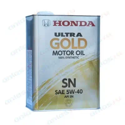 Масло моторное Honda 5W-40 Ultra Gold-SN моторное синтетическое 4л / 5W40