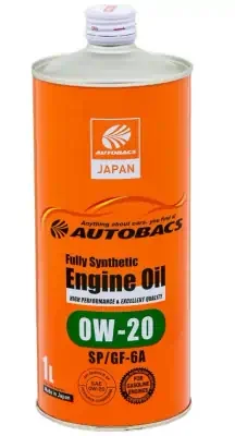 Масло моторное AUTOBACS Fully Synthetic Engine Oil 0W-20 SP/GF-6A синтетическое 1л