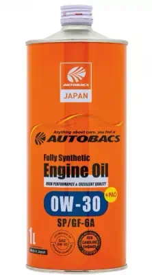 Масло моторное AUTOBACS Fully Synthetic Engine Oil 0W-30 SP/GF-6A синтетическое 1л