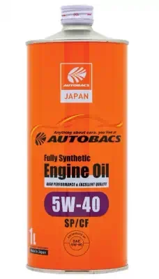 Масло моторное AUTOBACS Fully Synthetic Engine Oil 5W-40 SP/CF синтетическое 1л