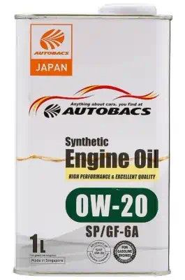 Масло моторное AUTOBACS Synthetic Engine Oil 0W-20 SP/GF-6A синтетическое 1л