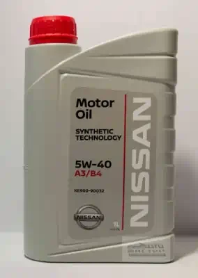 Масло моторное Nissan 5W-40 Motor Oil моторное синтетическое 1л