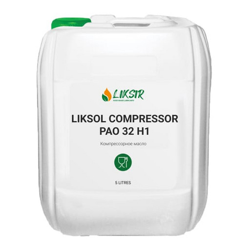 Масло компрессорное пищевое Liksir Liksol Compressor PAO 32 H1