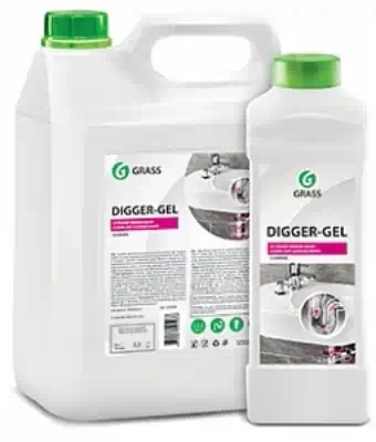 Очиститель для канализации Grass Digger Gel щелочное средство 5,3 кг,