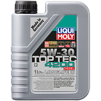 Масло моторное Liqui Moly Top Tec 4200 Diesel 5/30 API CF ACEA C3