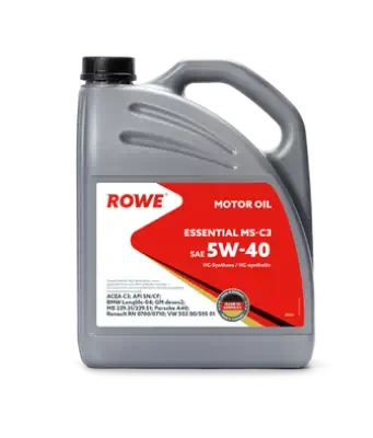 Масло моторное ROWE ESSENTIAL MS-C3 5W-40 SN/CF, C3 синтетическое 4л