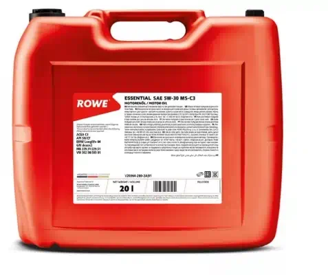 Масло моторное ROWE ESSENTIAL MS-C3 5W-30 SN/CF, C3 синтетическое 20л