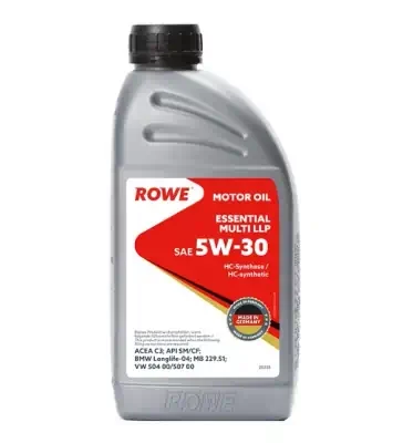 Масло моторное ROWE ESSENTIAL Multi LLP 5W-30 C3, SM/CF синтетическое 1л