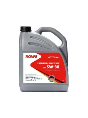 Масло моторное ROWE ESSENTIAL Multi LLP 5W-30 C3, SM/CF синтетическое 5л