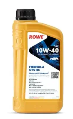 Масло моторное ROWE HIGHTEC FORMULA GTS HC 10W-40 синтетическое 1л