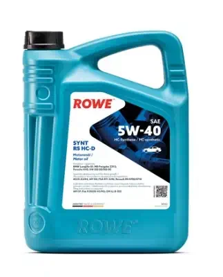 Масло моторное ROWE HIGHTEC SYNT RS HC-D 5W-40 HC-D ACEA A3/B4,API синтетическое 5л