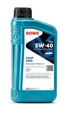 Масло моторное ROWE HIGHTEC SYNT ASIA 5W-40 ACEA C3, API SN/CF синтетическое 1л