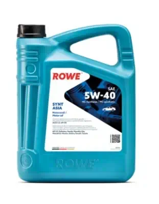 Масло моторное ROWE HIGHTEC SYNT ASIA 5W-40 ACEA C3, API SN/CF синтетическое 4л