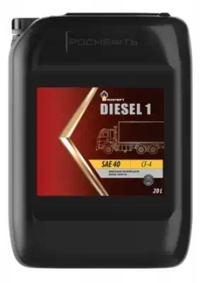 Масло РосНефть Diesel 1 SAE 40 CF-4 минеральное 20л