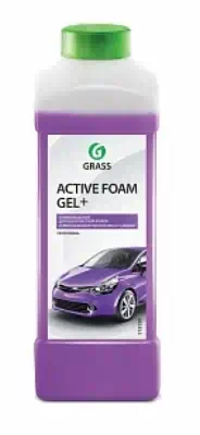 Автошампунь для б/мойки Grass Active Foam Gel + активная пена 1 л